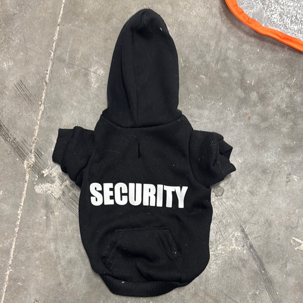 Black Security Dog Hoodie